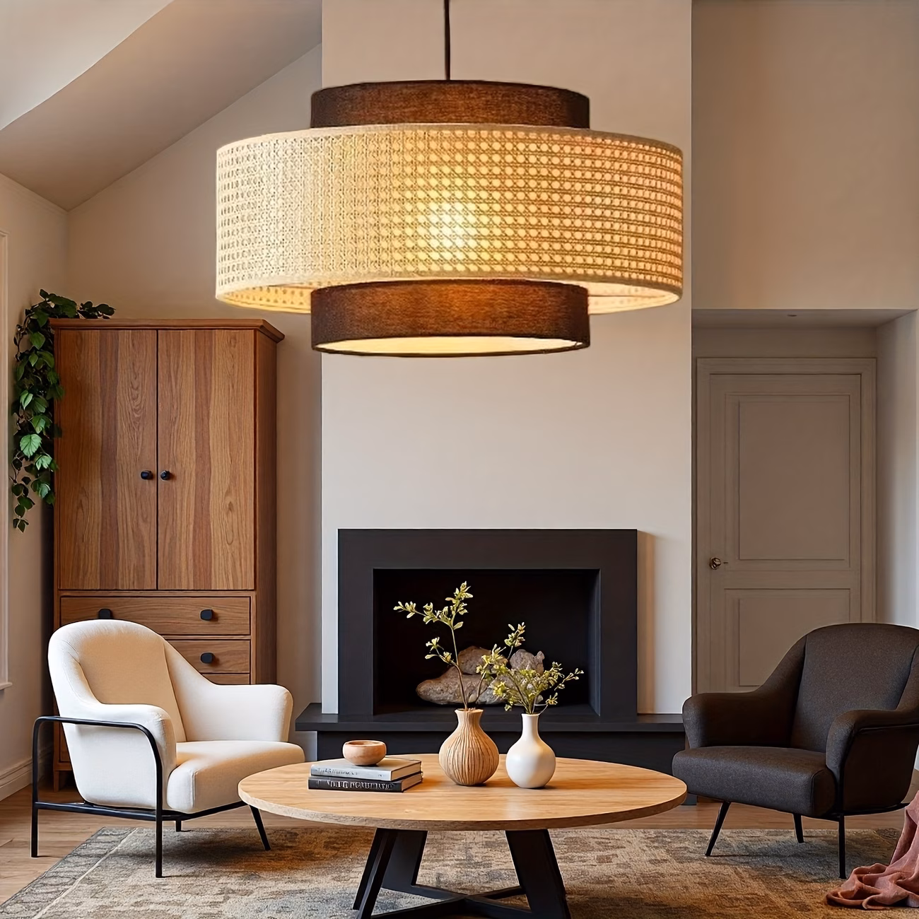 Rattan Pendant Light